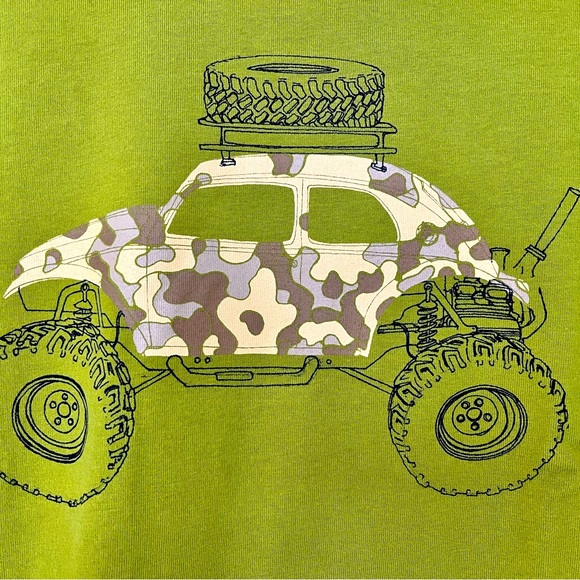 Gap Boys Green Camouflage Truck Long Sleeve Shirt Size L (10) - Picture 4 of 5